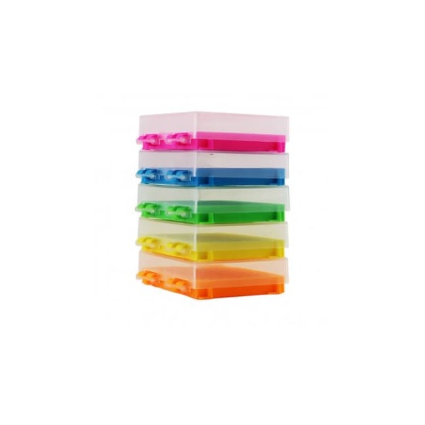 Heathrow Scientific PCR Tube Rack w/ Hinged Lid, Assorted, 5/PK 353110 - main